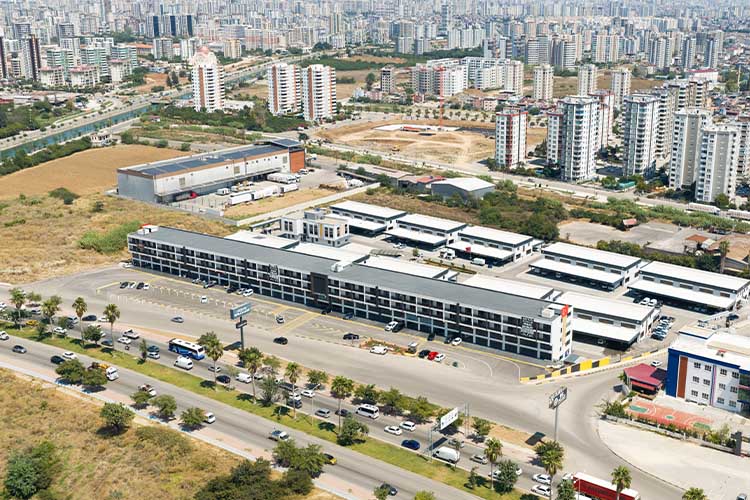 Adana Oto Cadde — Öğretmenler Bulvarı üzeri proje genel görünümü