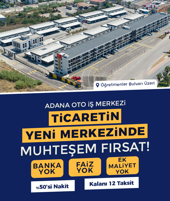 Adana Oto İş Merkezi — Ticaretin yeni merkezinde muhteşem fırsat, Öğretmenler Bulvarı üzeri